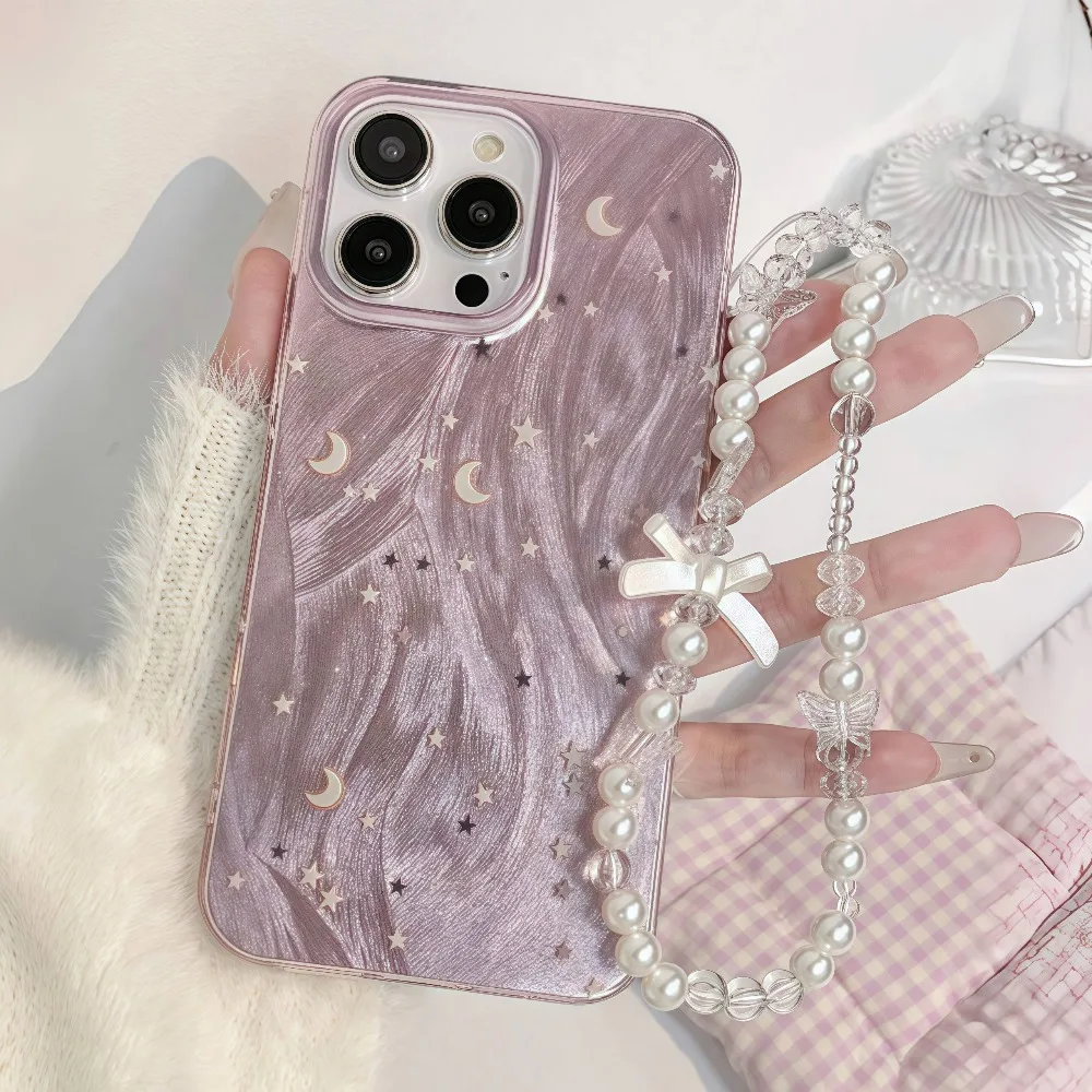 Doce estrela lua padrão caso de telefone para xiaomi 15t mi 11 lite 5g capa para xiaomi 13 14 15 13t 14t 15t 17 pro max fundas casos