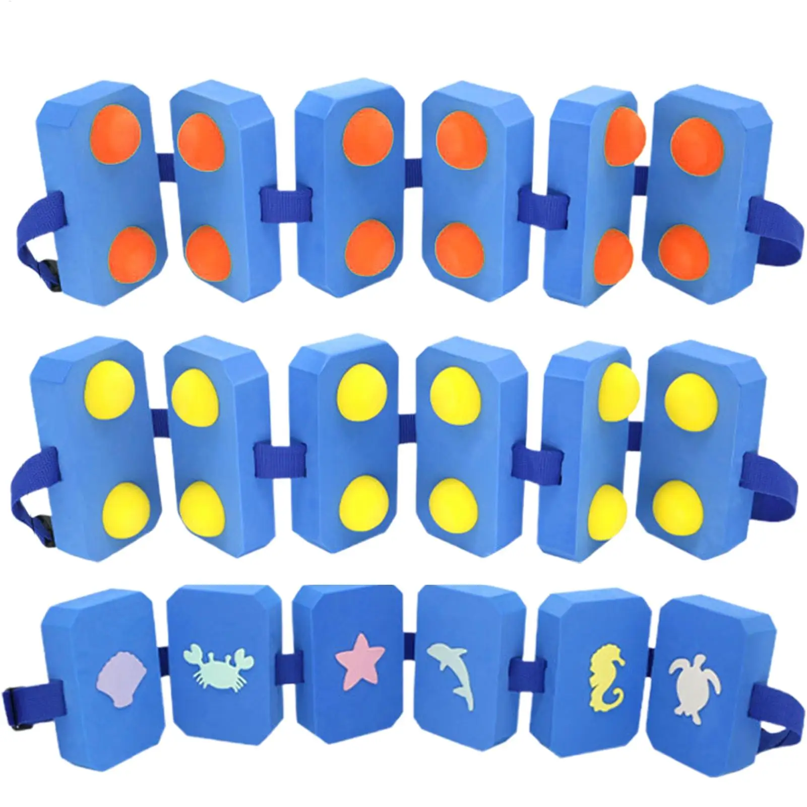 EVA Adjustable Buoyancy Swim Belt Safe Flotation Trainer for Kids & Beginners,  Waist Float Aid for Pool & Beach Training