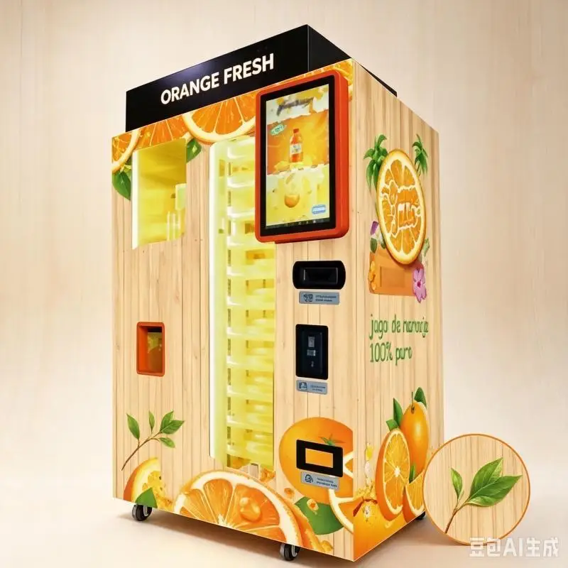 Smart Fresh Orange Juice Vending Machine Automatic Citrus Squeezer Touch Display Commercial Beverage Equipment