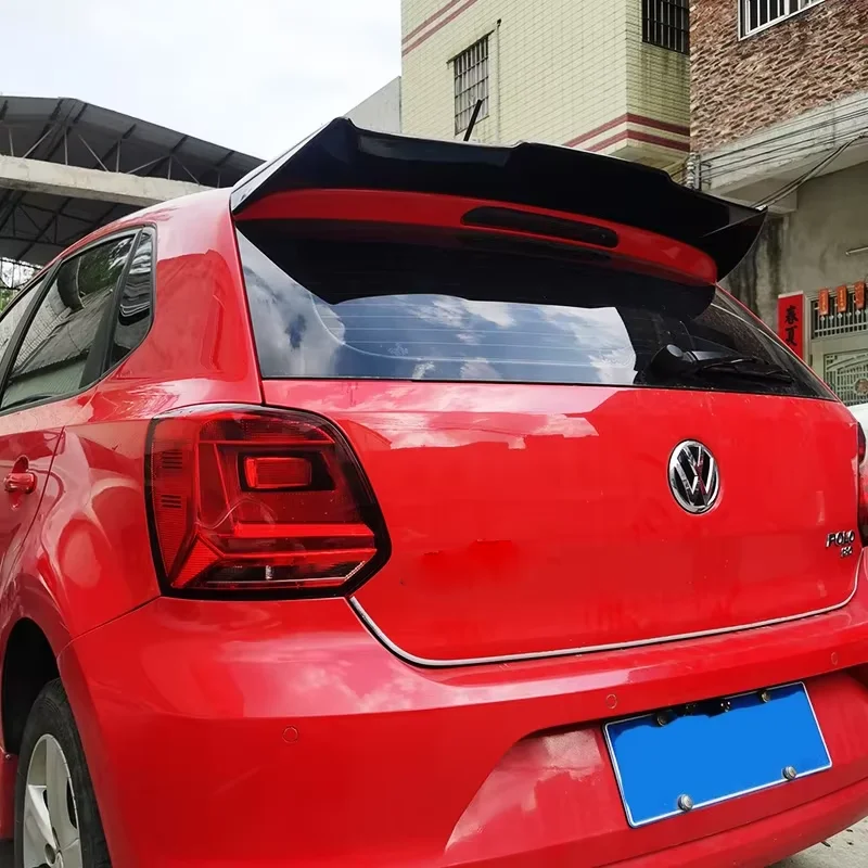 New Design High Quality ABS 2012 To 2018 For Volkswagen VW Polo 6R 6C Spoiler Wing Lip By ABS Gloss Black Body Kit Cover