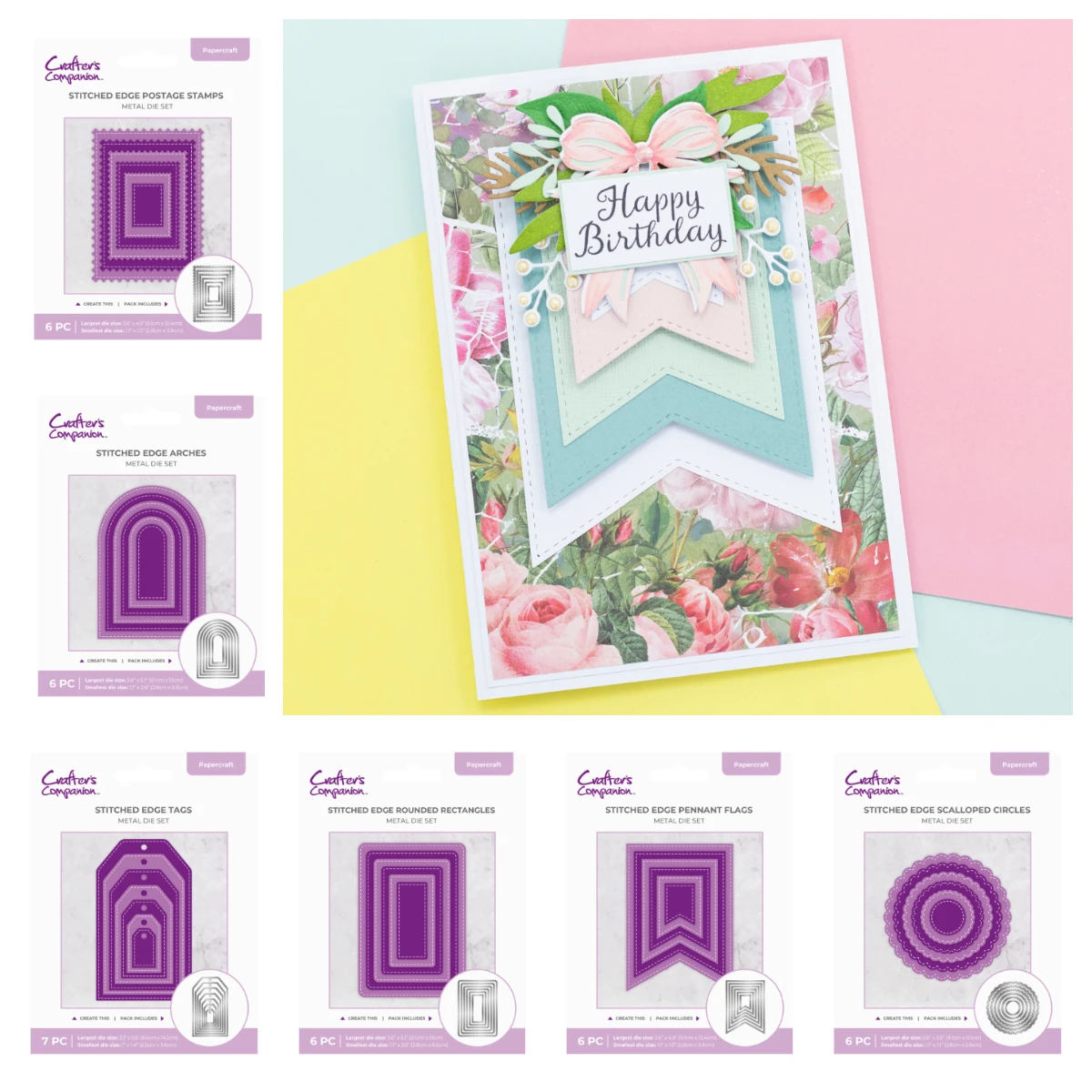 

2025 November New Stitched Edge Dies Collection Metal Cutting Dies for DIY Handmade Photo Album Scrapbook Decoration Christmas