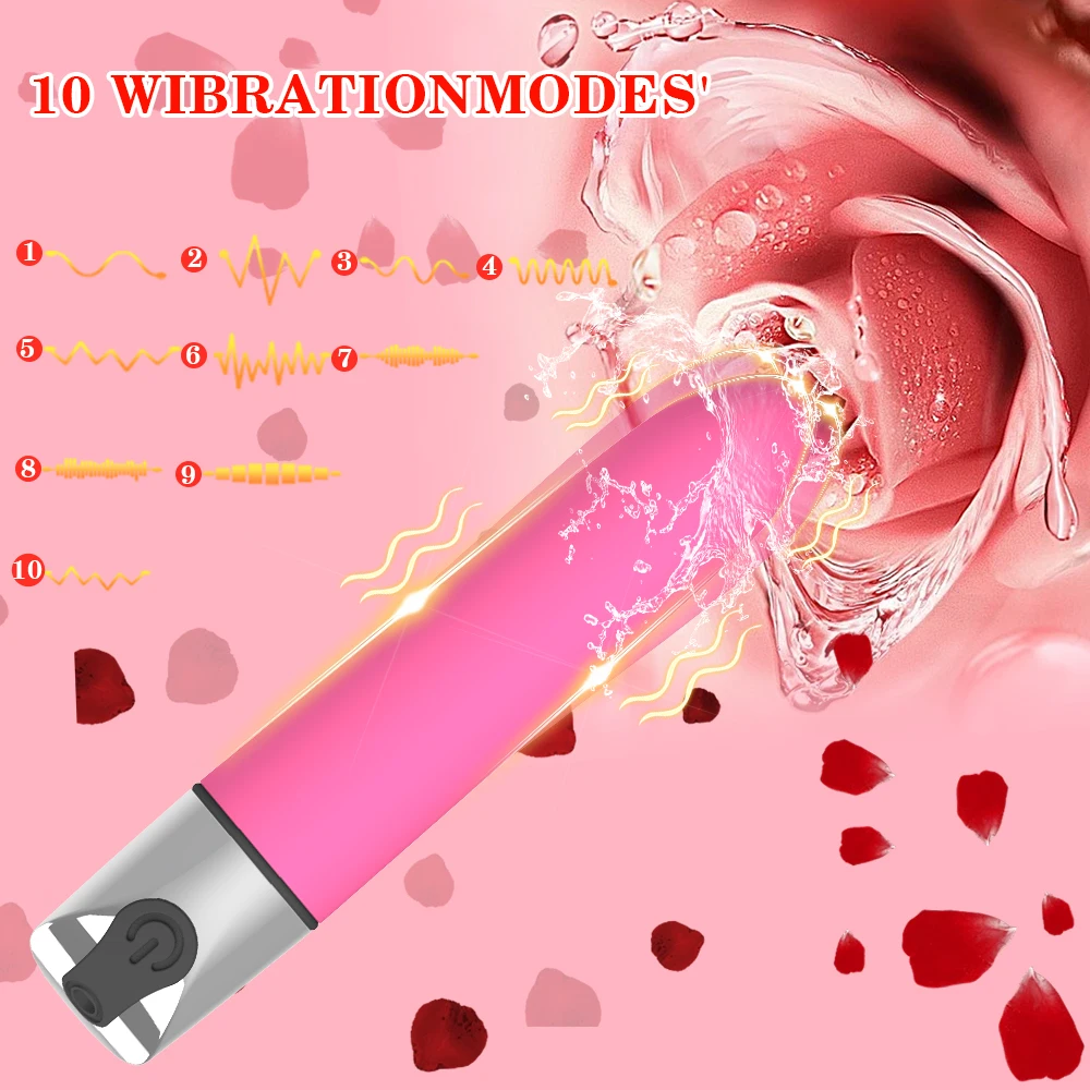 Mini Bullet Vibrator G Spot Vibrating Massager Vagina Clit Stimulator Female Dildo Masturbation Adult Panties Sex Toys for Women