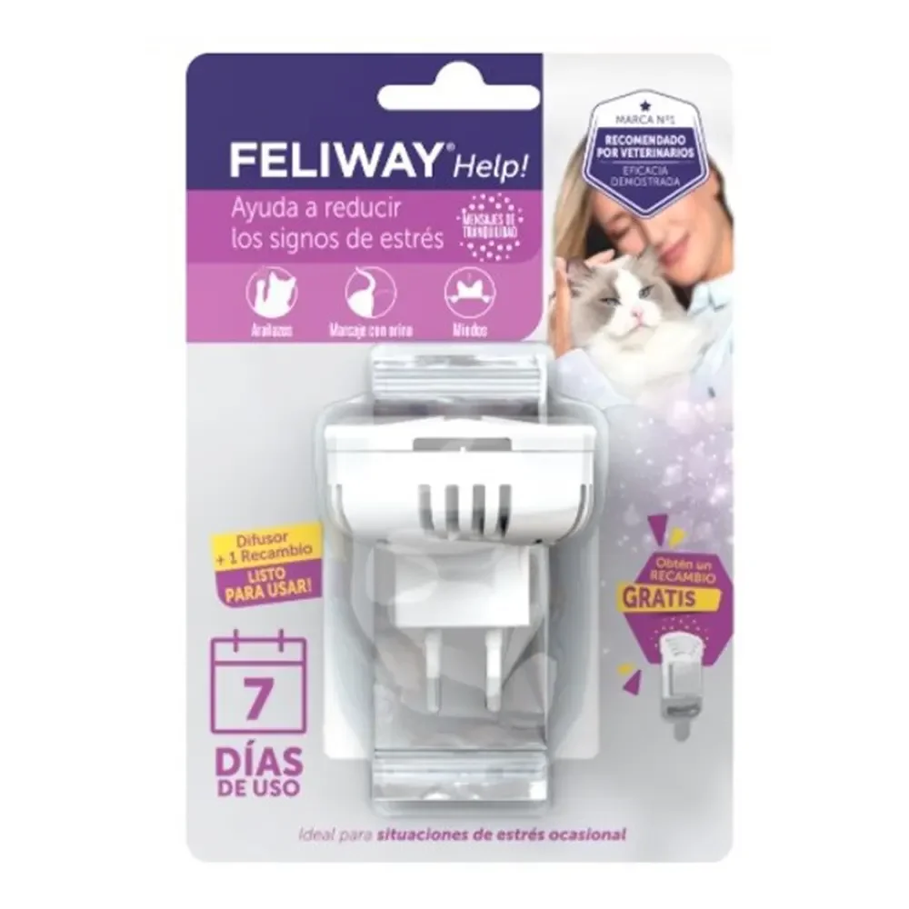 FELIWAY Help! Difusor +  recambio con liberación de feromonas para gatos Ceva