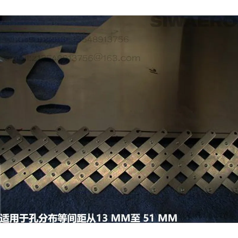 Aviation Aircraft Skin Sheet Metal Drilling Rivets Uniform Distribution Equidistant Hole Row Positioning Clamping Tool