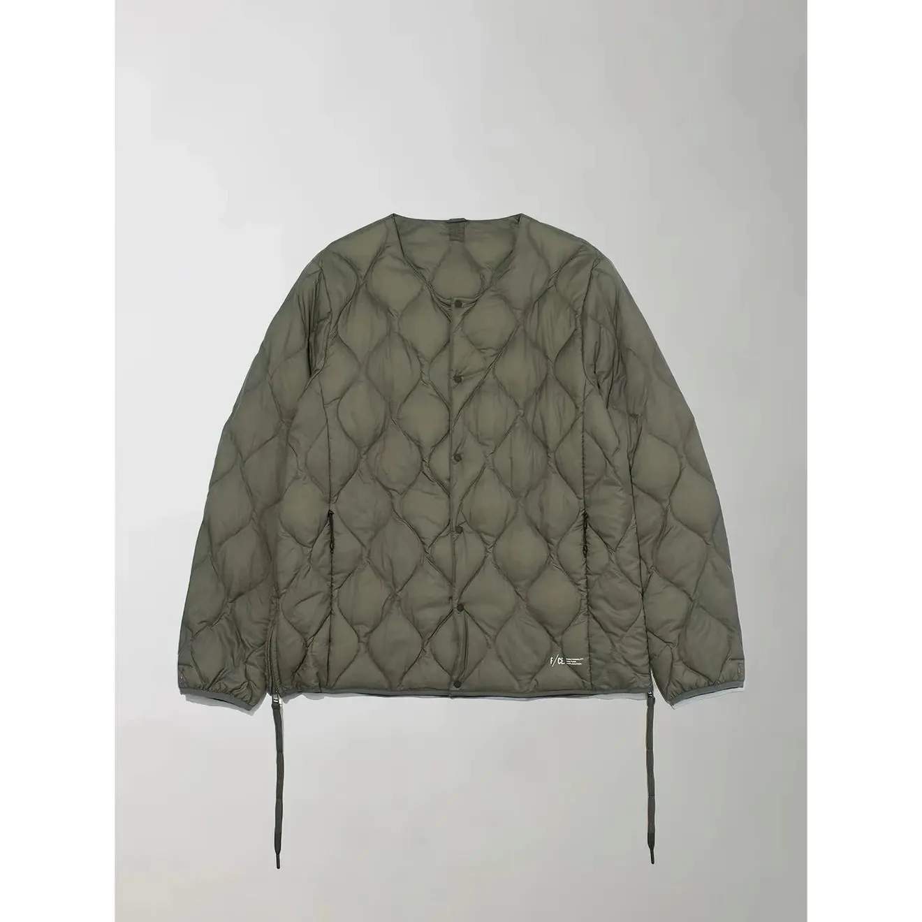 FCE X TAION Collaborative Lightweight Tear-Resistant Diamond Pattern Inner Cotton Jacket Men's Women's Side Zipper