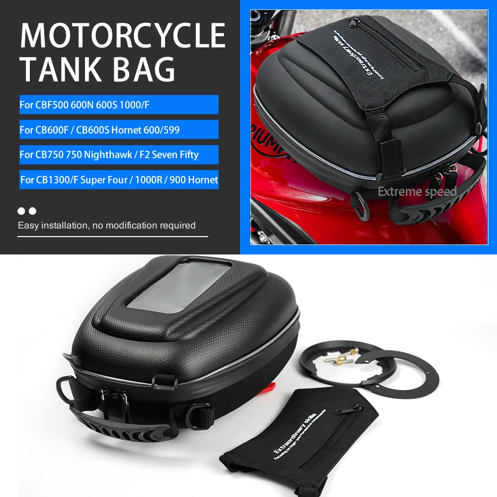 

Detachable Tanklock Flange Tank Bag Luggage For HONDA CBF1000/F CBF500 CBF600N CB750 CB1000 CB1100 CB1300 CB900 Motorcycle bags