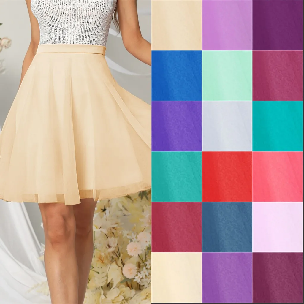 Falda Midi de tutú en capas para mujer, con cintura elástica de malla de línea a enagua, falda esponjosa de princesa para baile de graduación, Cosplay de Halloween