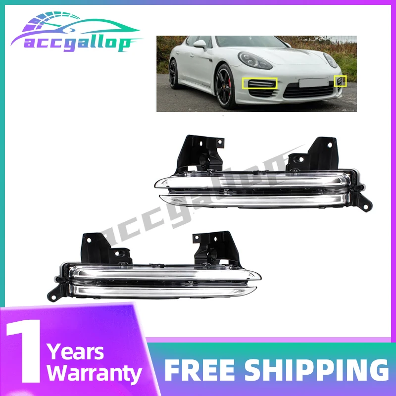

Car LED DRL Daytime Running Light Fog Lamp Turn Signal Lamp For Porsche Panamera GTS 2014 2015 2016 2017 97063108352 97063108452