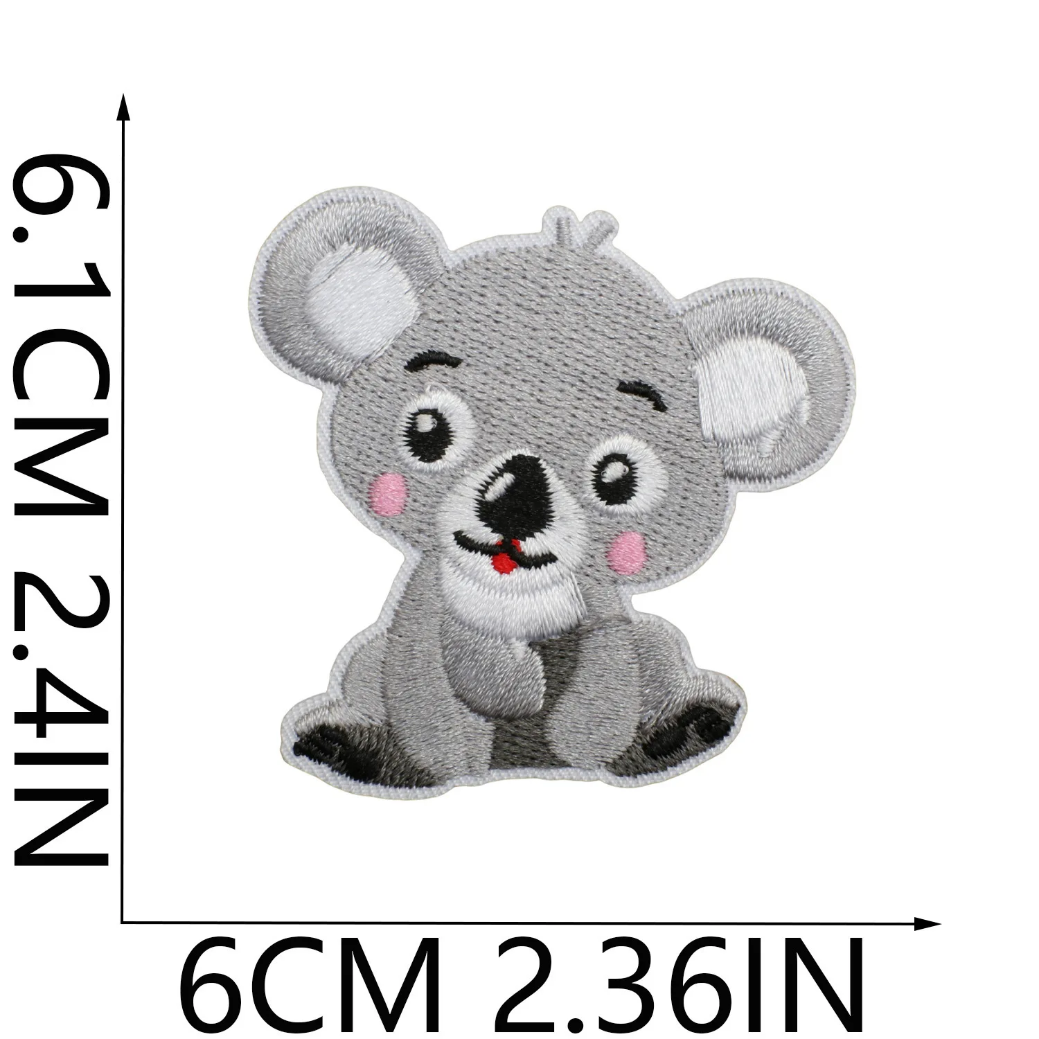 Cartoon Animal Iron On Patches Diy Foxes Koala Chameleon Embroidery Cloth Stickers Coats Backpack Hat Shoes Decoration Applique