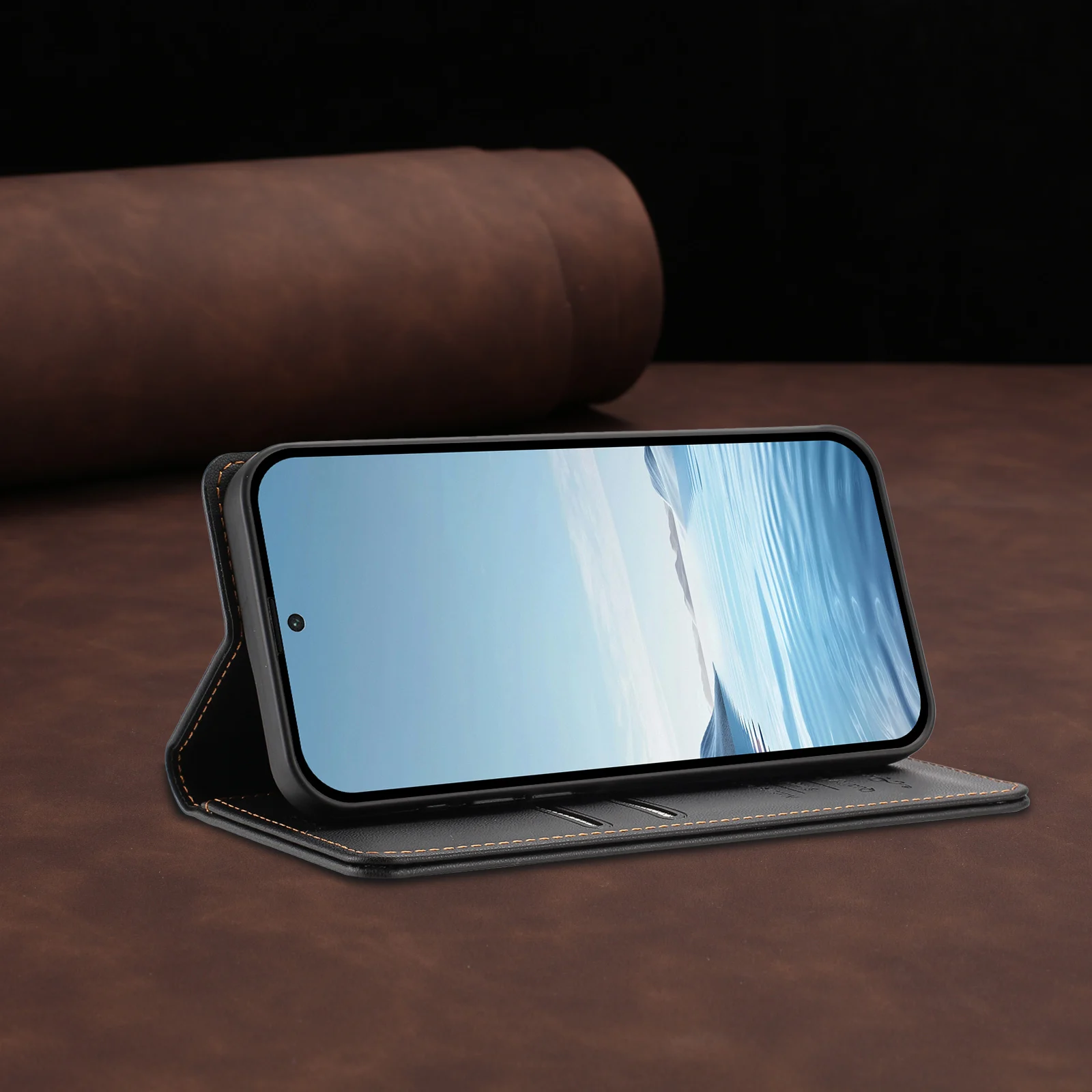 RFID-blokkerende flip telefoon - Leather Wallet Card Holder Phone Cover recensie en prijs