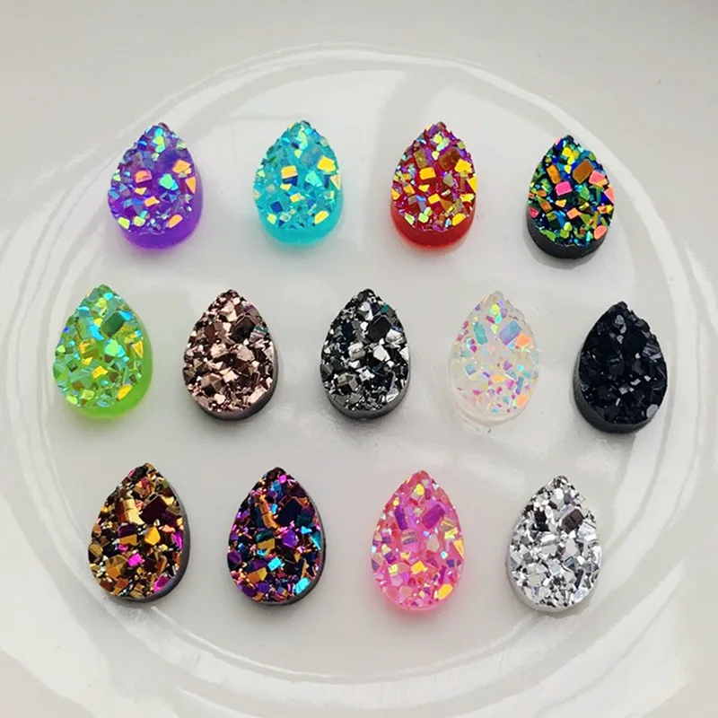 100PCS7X10mm ore surface water drop shape flat back jewelry manufacture nail art decorations  wedding decoration rhinestones