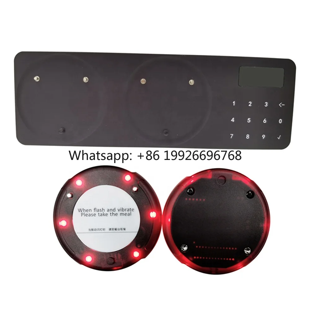 

Cafe Queue Management coaster Paging Buzzer 20 Long Range Waterproof Vibrating Beepers Wireless Calling System Pager Restaurant