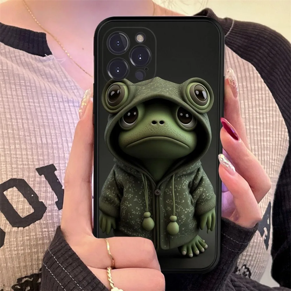 Monkey Frog Pig Cow Bird Cat Animal Phone Case Silicone Soft for iphone 15 14 13 12 11 Pro Mini XS MAX 8 7 6 Plus X XS XR Cover