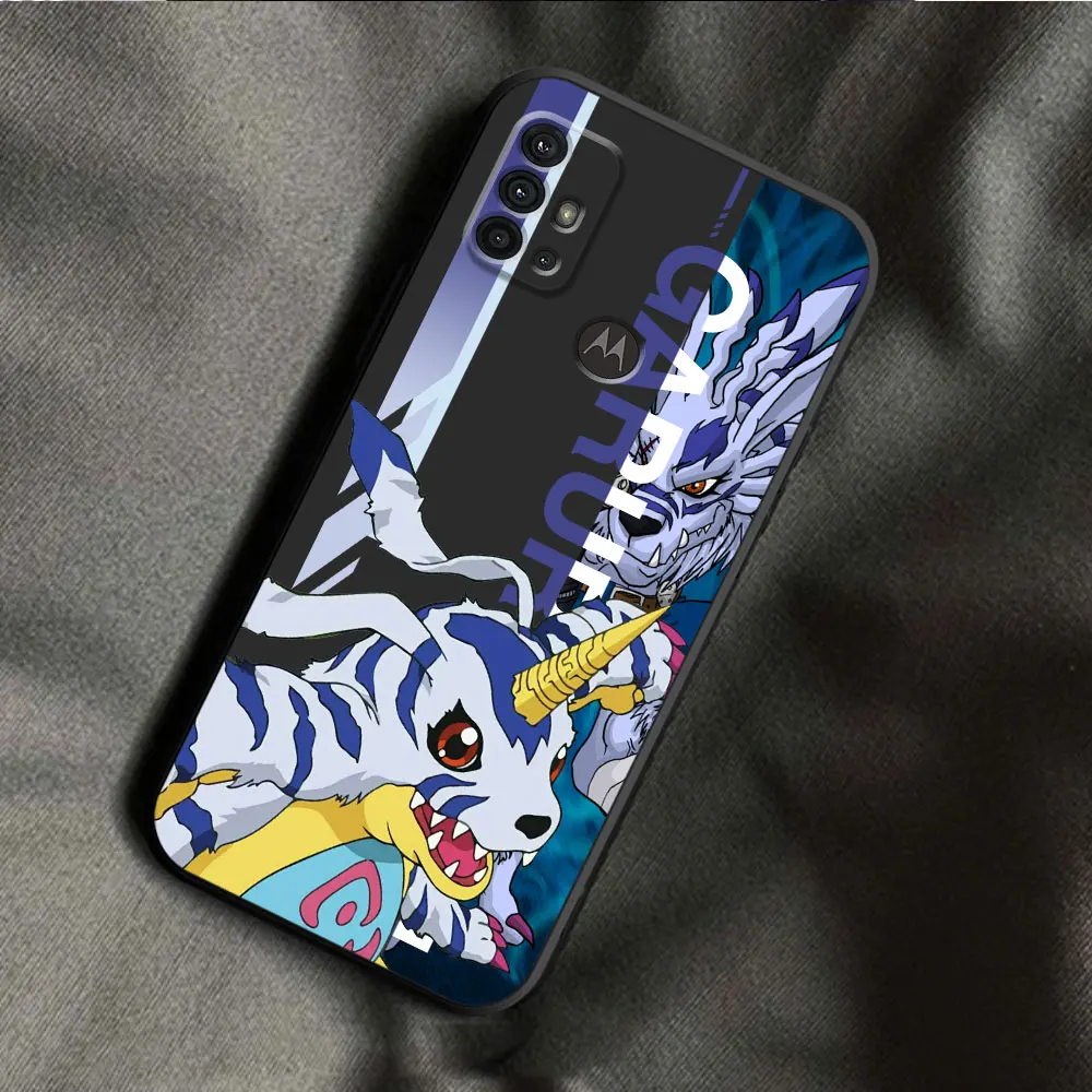 Case for Motorola Moto G30 G51 G60 G71 G22 G32 G52 G72 G53 G73 Edge 20 30 40 Pro Digital Monster Digimon Cover