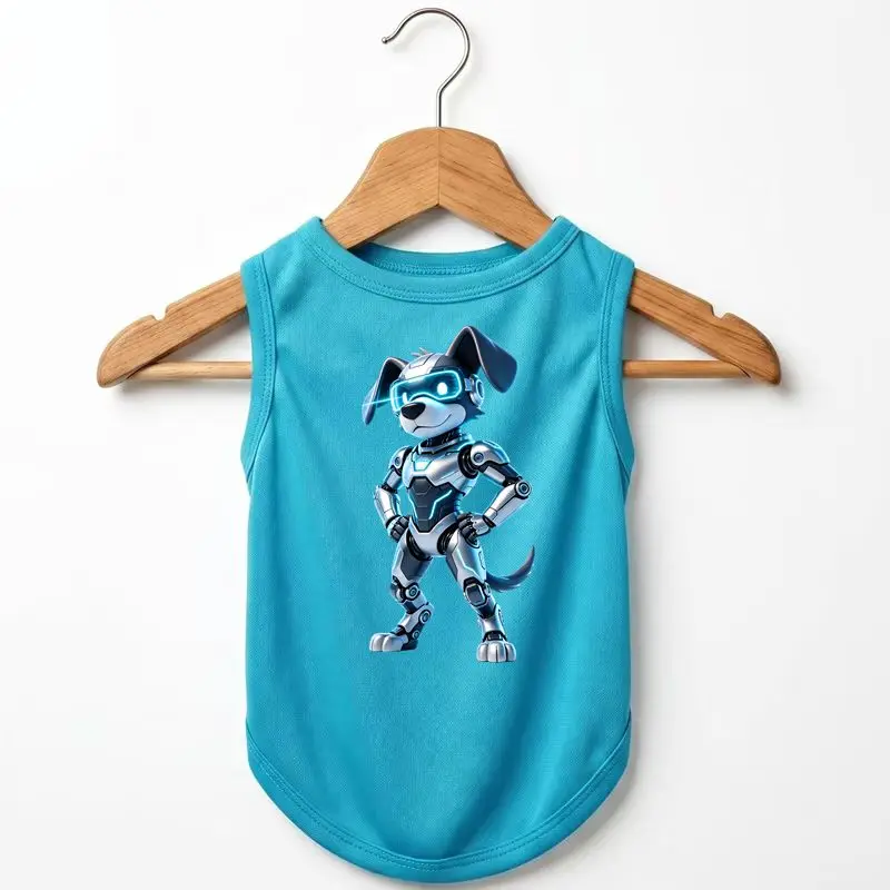 Quick Dry Dog Vest Summer Breathable - Robot Puppy Tank Top Lightweight Pet Apparel
