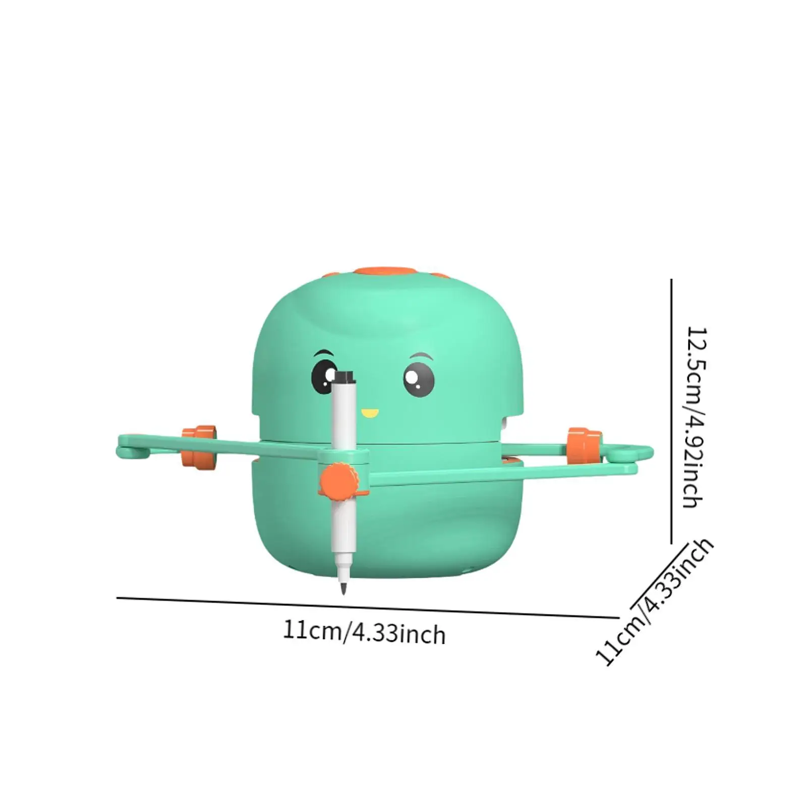 Robot da disegno per bambini carino con 100 carte giocattolo didattico Montessori interattivo portatile leggero per bambini regalo per ragazze