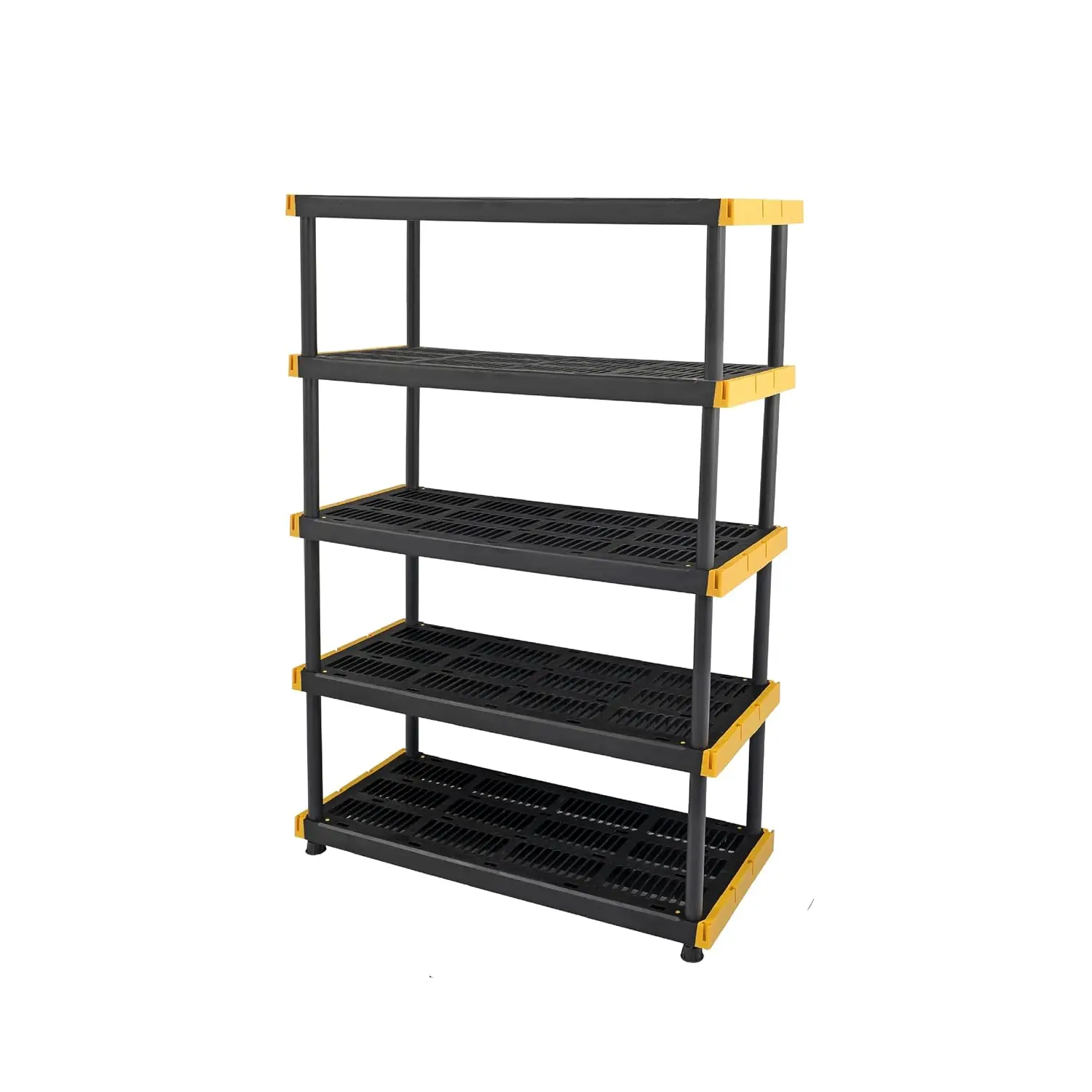 5-Tier Plastic Storage Shelves Garage Utility Rack 200lbs/Shelf 72H x 48W x 20D, Customized