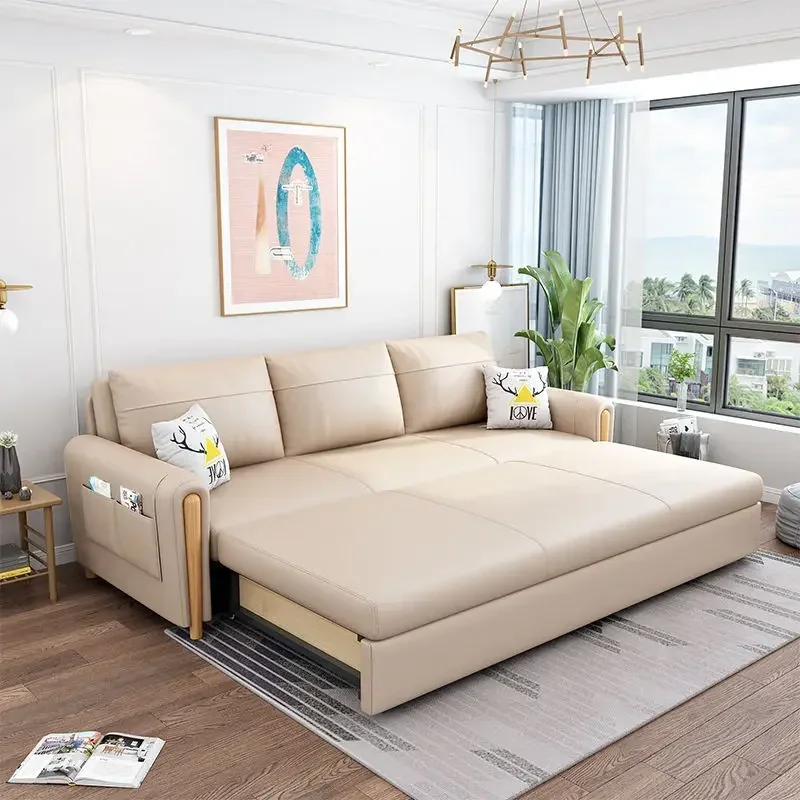 Folding Sofa Bed Dual-purpose Multifunctional Detachable Washable Living Room Storage Sofa BedD21