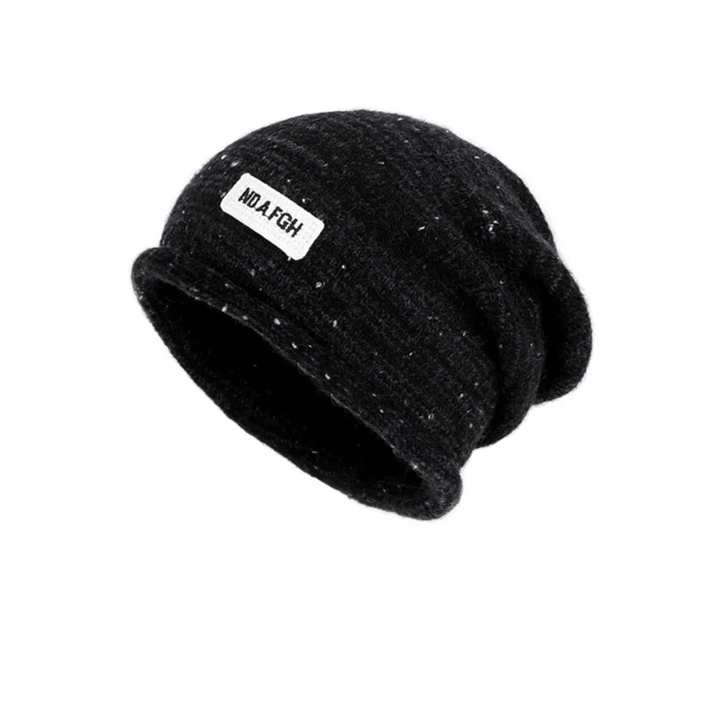 

Casual Vintage Winter Pullover Hat Breathable Korean Style Wool Beanies Hat Coldproof Trendy Knitted Hat Apparel Accessories