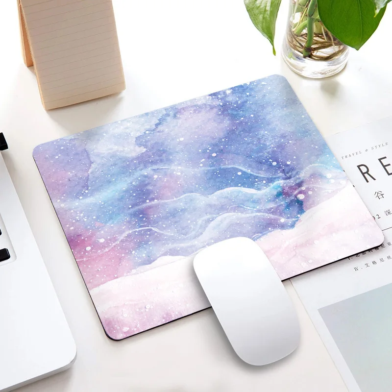 Ins Style Marble Mousepad Table Mat Costers Laptop Computer Keyboard Mouse Pad Wrist Rest Desk Organizer Office Supplies 22X18cm