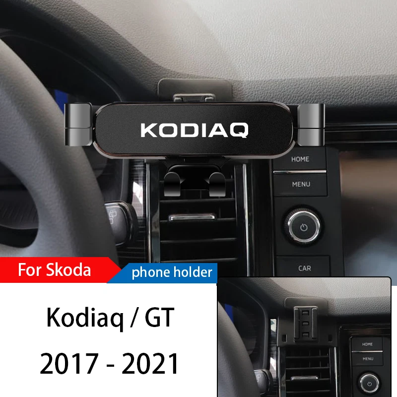 Car Phone Holder Mount Stand For Skoda Kodiaq 2017-2021 Adjustable GPS Navigation Mobile Phone Bracket Car Lnterior Accessories