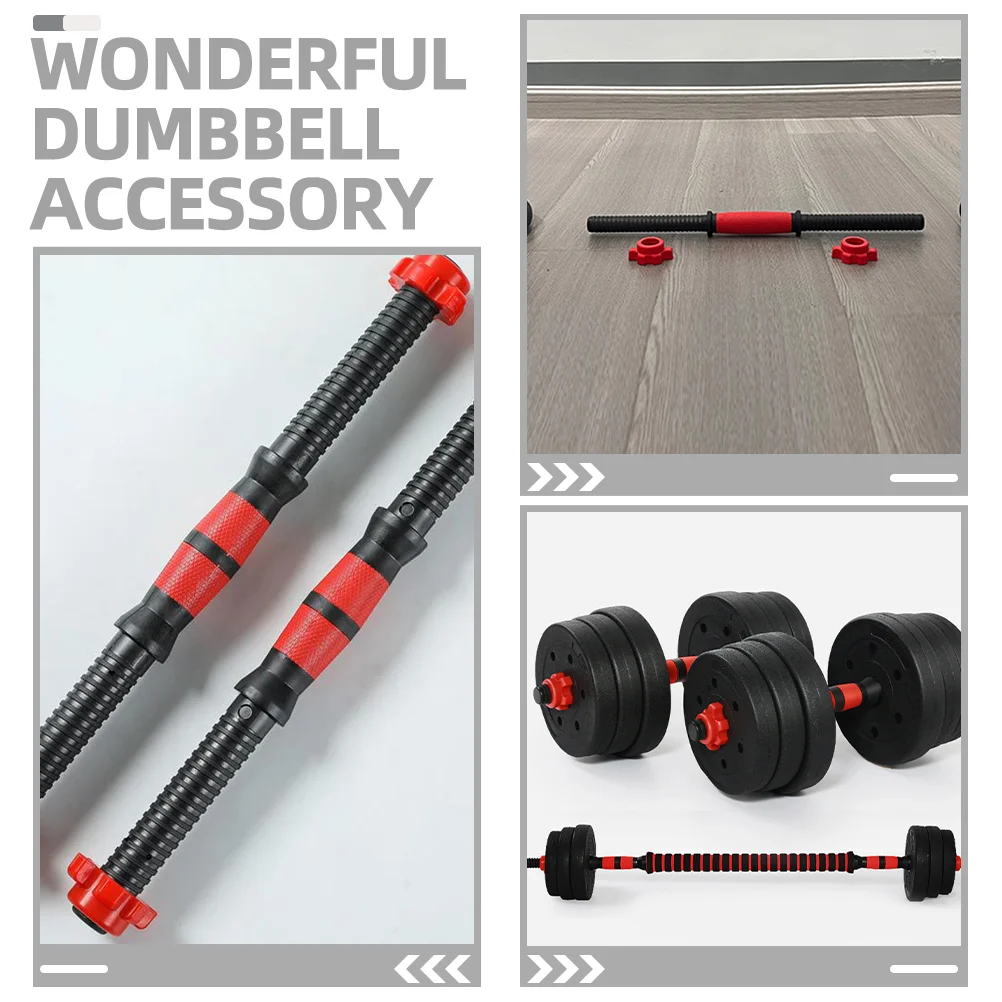 40cm Barbell Connect Rod Threaded Dumbbell Handle Bar Extension Bar Adjustable Weight Lifting Gym Excersize Equipment Accessory