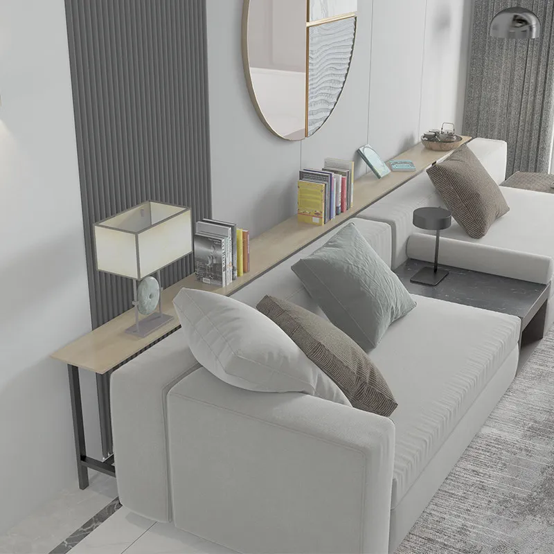 

Напольный стеллаж для размещения за диваном, ультратонкая полка из массива дерева, длинный тонкий шкаф-пенал для радиатора, компактный книжный шкаф для экономии пространства