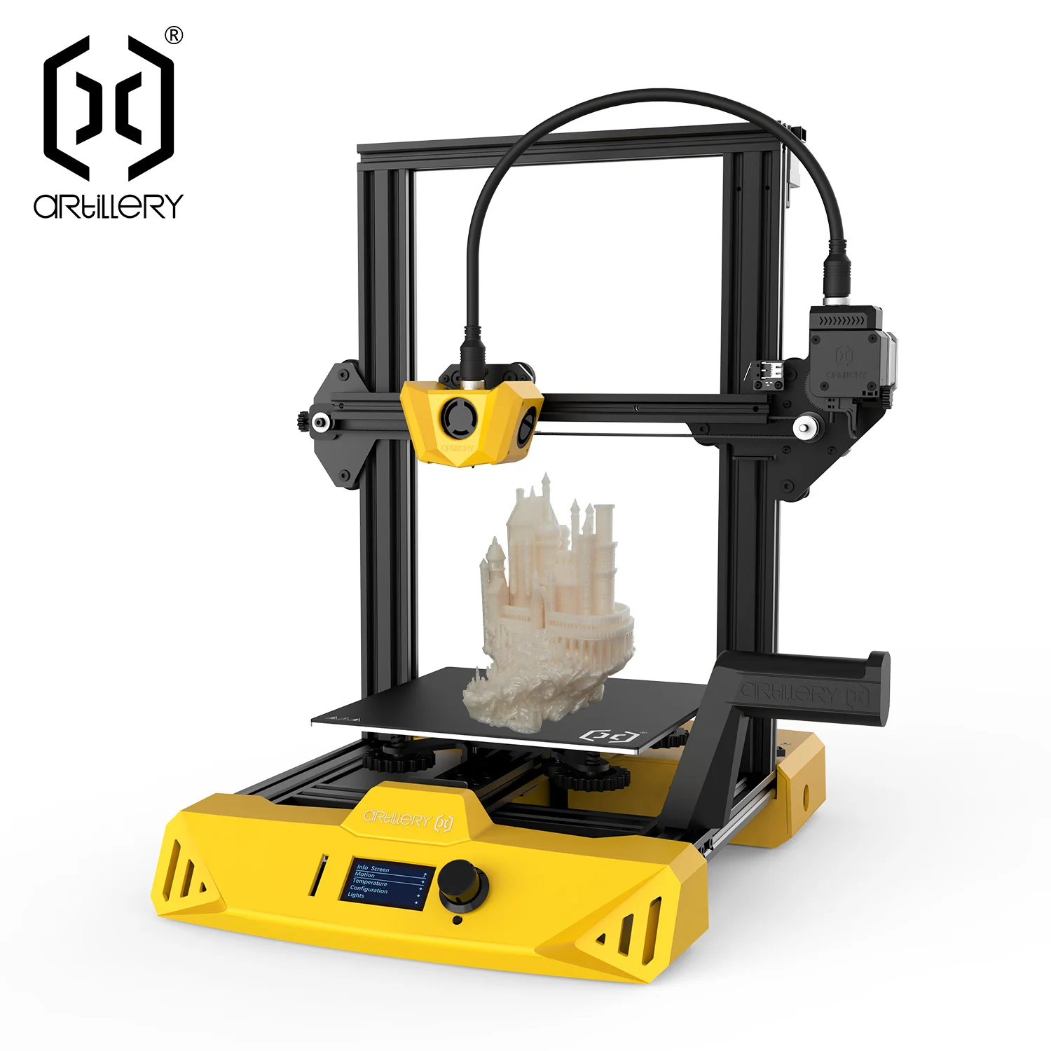 Kit mulut pipa kuningan MK8 Hotend untuk printer Artillery-3D, alat cadangan Bumblebee, pasang termistor dan batang pemanas