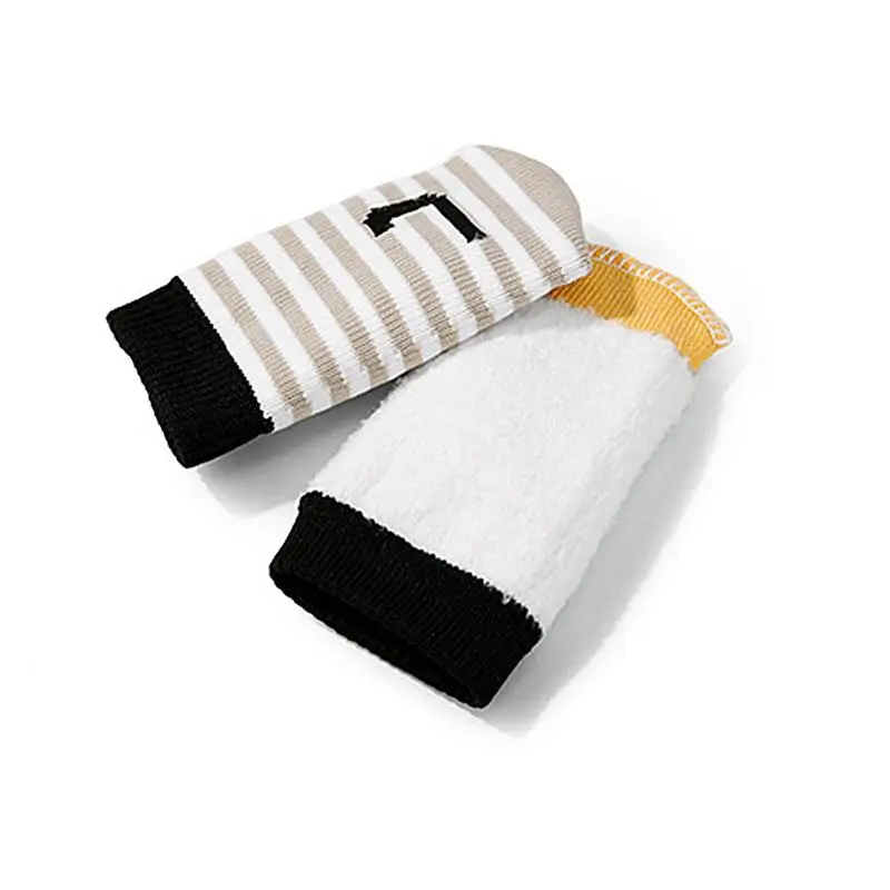 Golf Club Covers 10Pcs Golf Club Headcovers Knitted Socks Shape Golf Iron Headcovers Club Head Protector With Number Tag Golf