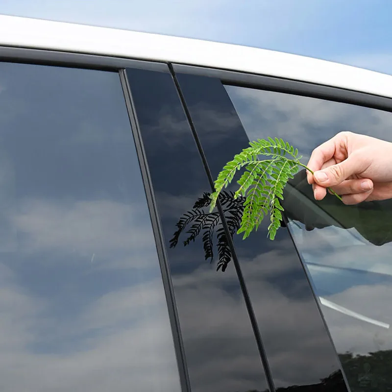 

Наклейка на центральную стойку окна автомобиля, ПВХ, глянцевая внешняя отделка, стойки для колонны, аксессуары для отделки панели для Haval Dargo X 2023