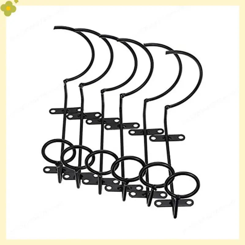LDHL Wall-Mounted Wine Rack, Metal Hanging Wine Rack Storage Rack For Storing Drinks/Bottles 6Pcs