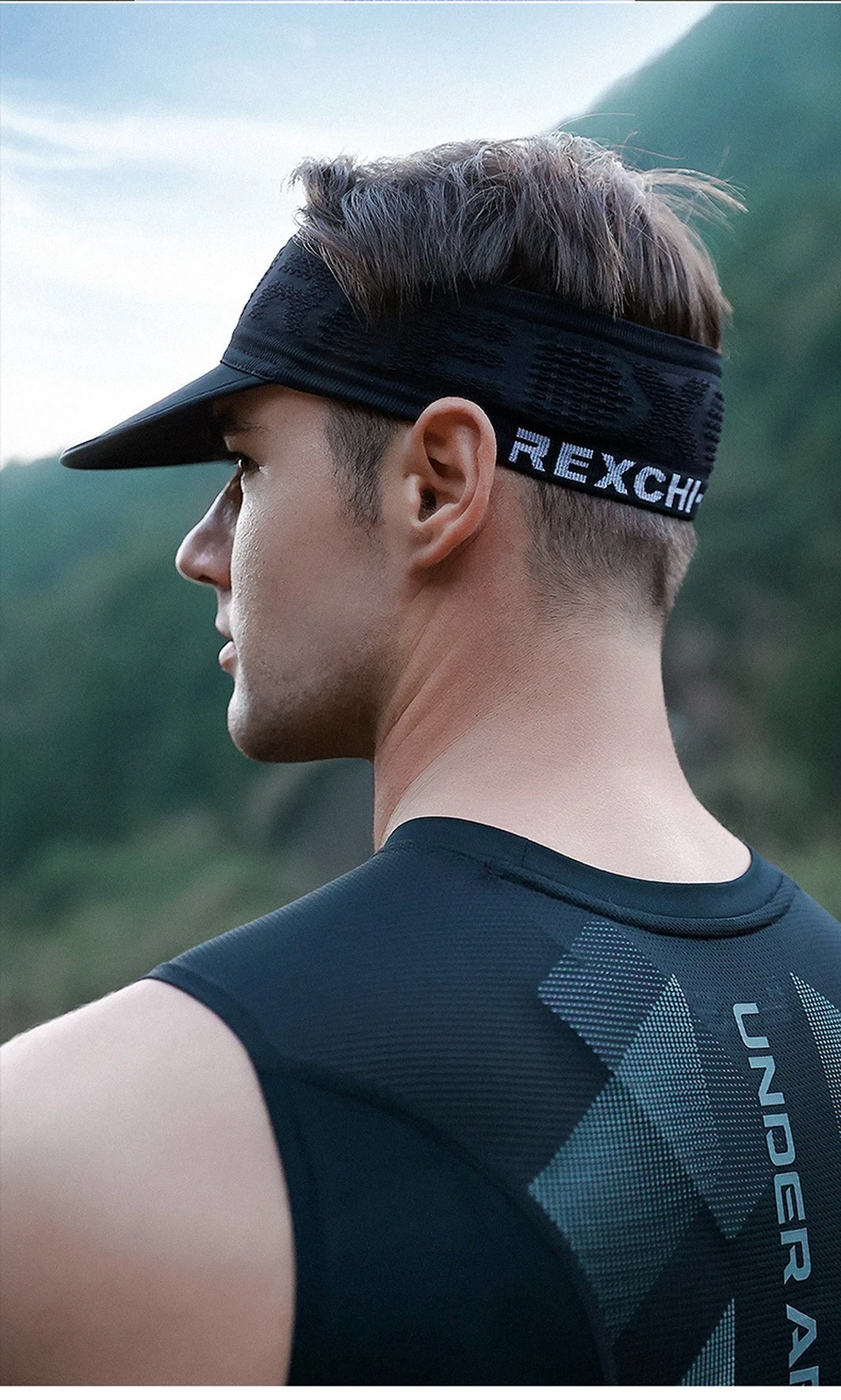 GTUBIKE Kühlendes, dehnbares Visier, Unisex-Schweißband für Damen und Herren, kein Slip-Band, leicht, Leistung, Laufen, Sonnenschutz – Detail 17