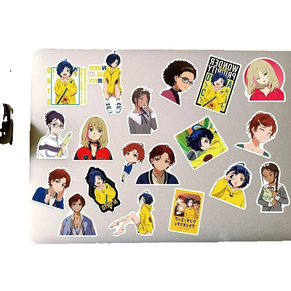 50PCS anime "Wonder Egg Priority" character Ottori sticker, suitable for luggage, laptop, iPad, water cup.