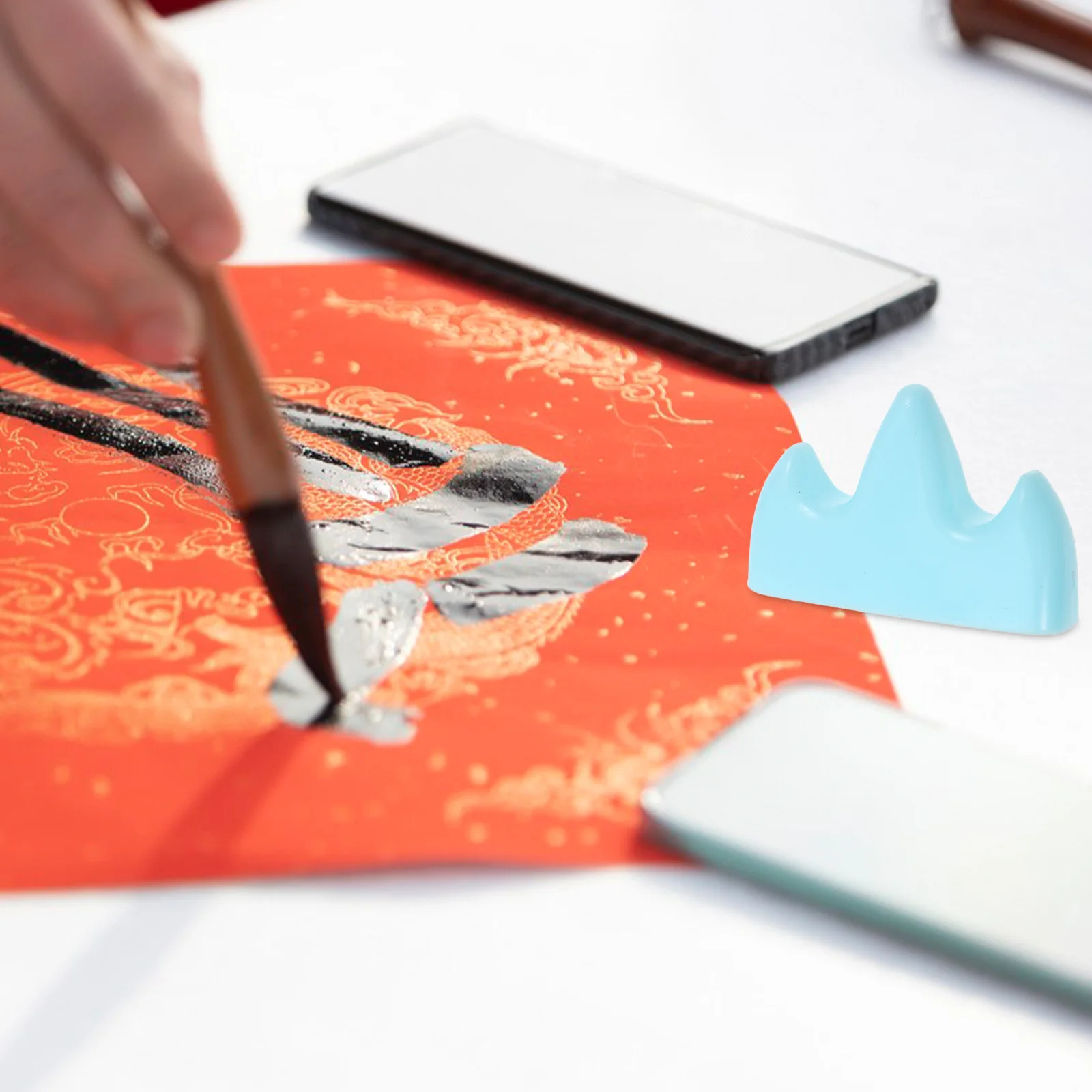 10 قطعة حامل قلم جبل البلاستيك فرشاة الخط بقية حامل لطلاء الحبر رسم أقلام ألوان مائية منظم سطح المكتب