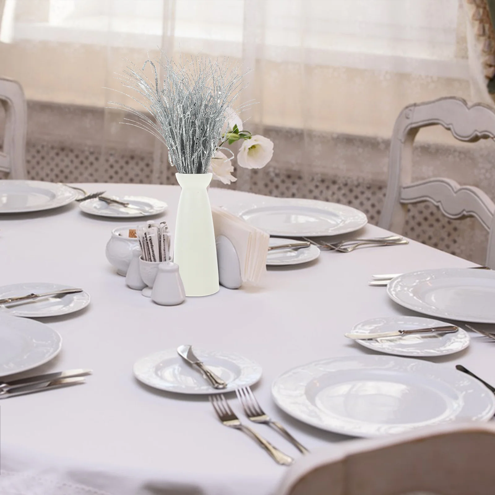 

12Pcs Glitter Stem Decorative Branches for Home Office Wedding Christmas Tree Inserts Ornament Picks for DIY Wreath Crafts