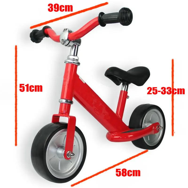 7 pollici ruota solida bambini equilibrio bici ad alto tenore di carbonio telaio in acciaio senza pedale Baby Balance Bike