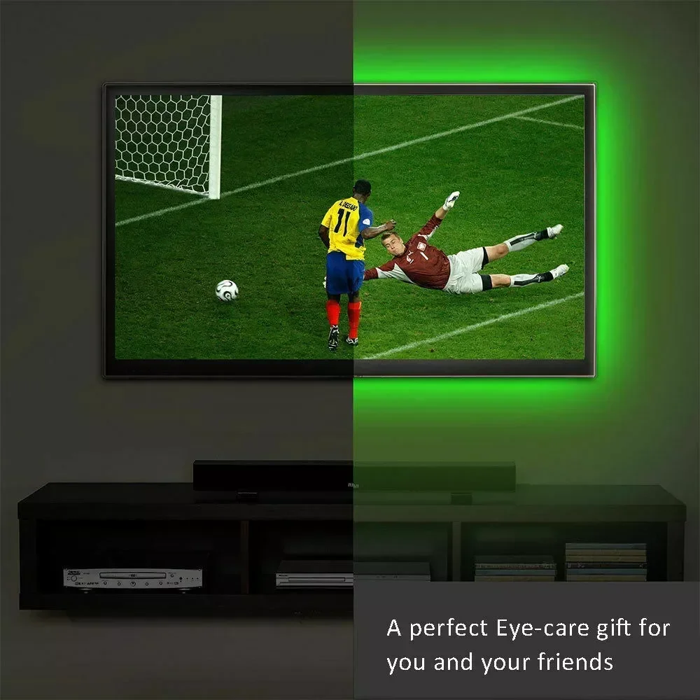 USB 5050 Led Lights for 55-75 Inch RGB TV Led Backlight Strip Lights Music Sync Color For Gaming/Living Room