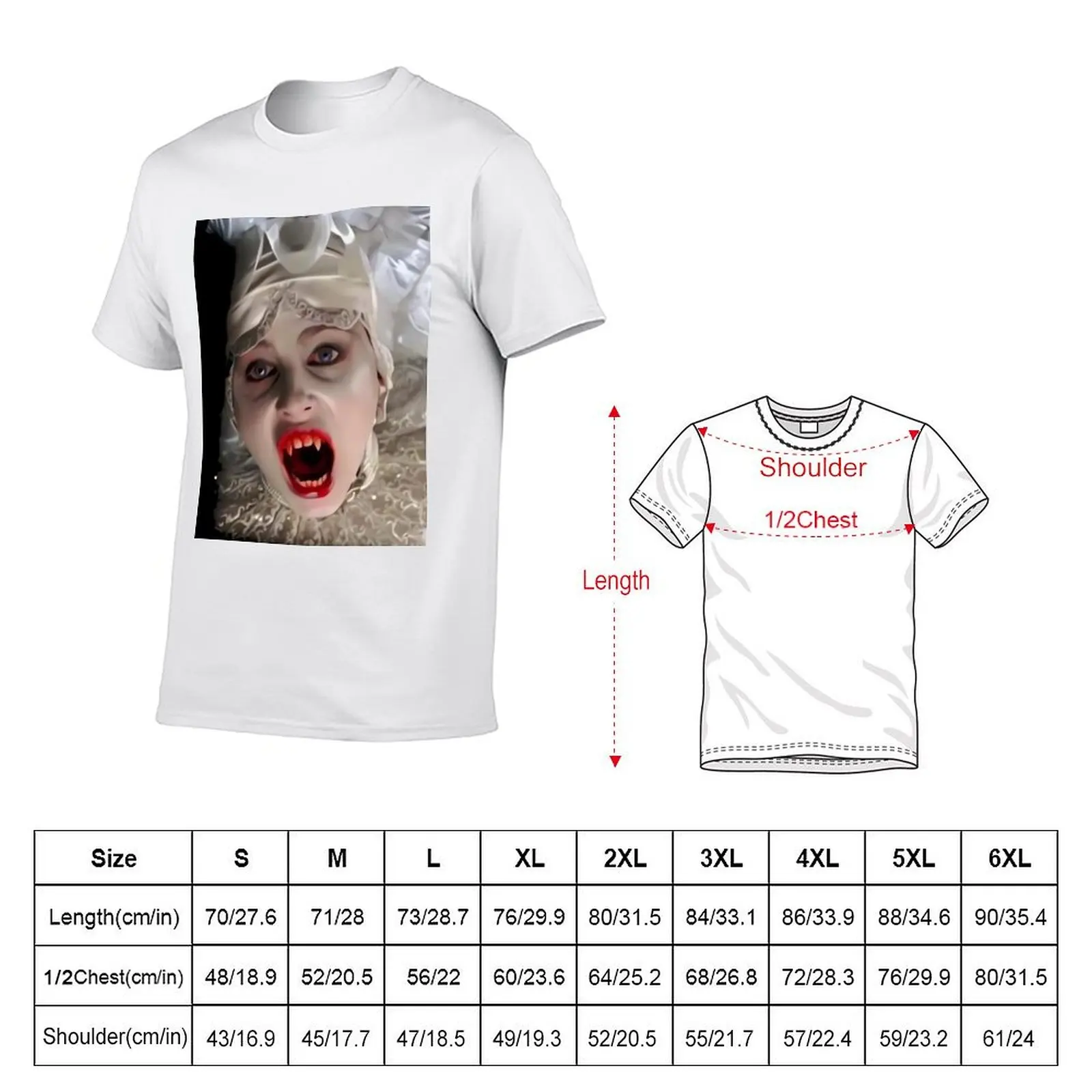 Lucy Westenra T-Shirt Large Size Loose Casual Tee