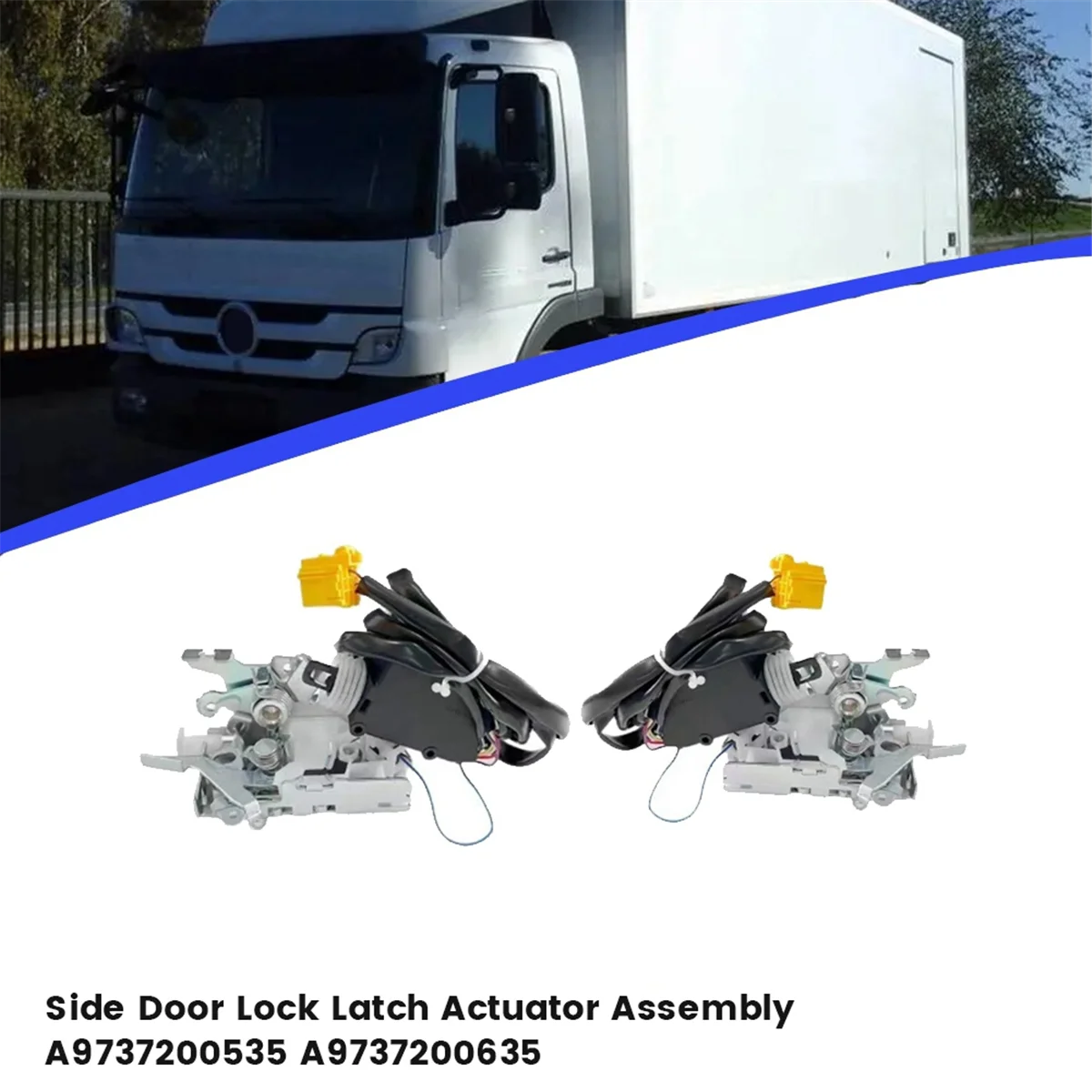 1Pair Side Door Lock Latch Actuator Assembly A9737200535 A9737200635 for Mercedes-Benz Atego Axor Truck A9737200235