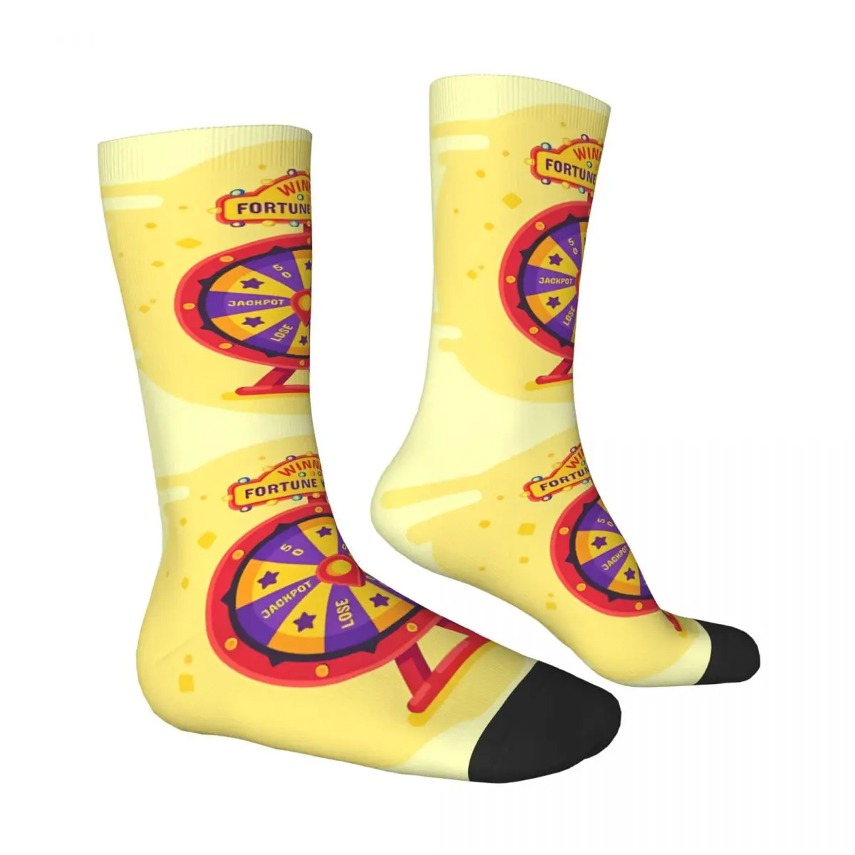 Wheel Of Fortune Sock Printed Man Polyester