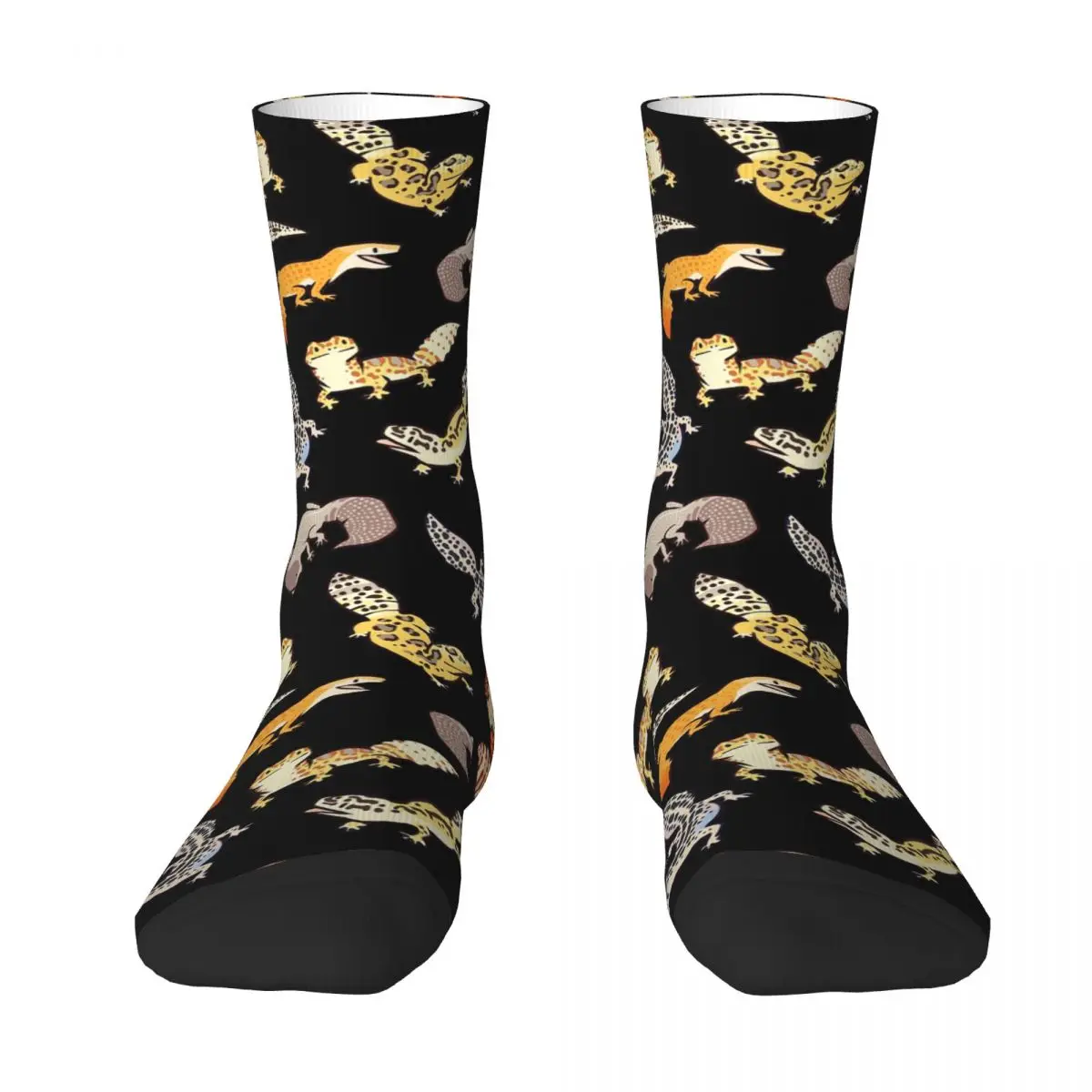 

Chub Geckos In Dark Grey Socks Harajuku High Quality Stockings All Season Long Socks Accessories for Man's Woman's Gifts