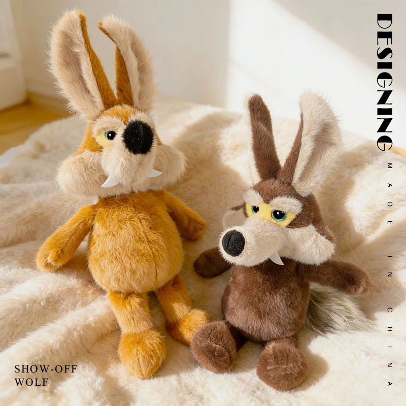 ตุ๊กตาหมาป่าตัวน้อยแสนตลก ของเล่นตุ๊กตาขนนุ่ม ของขวัญคริสต์มาสสำหรับเด็ก ช่วยคลายเครียด ของขวัญวันเกิดสำหรับเด็กเพื่อนซี้แสนสบาย