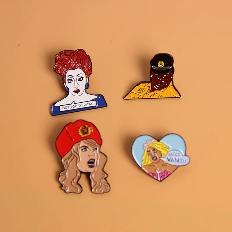 RuPaul's Drag Race Enamel Pin Drag Queen Lapel Pins for Backpacks Cool Fashion Badges Accessories for Jewelry Jewelry Brooches