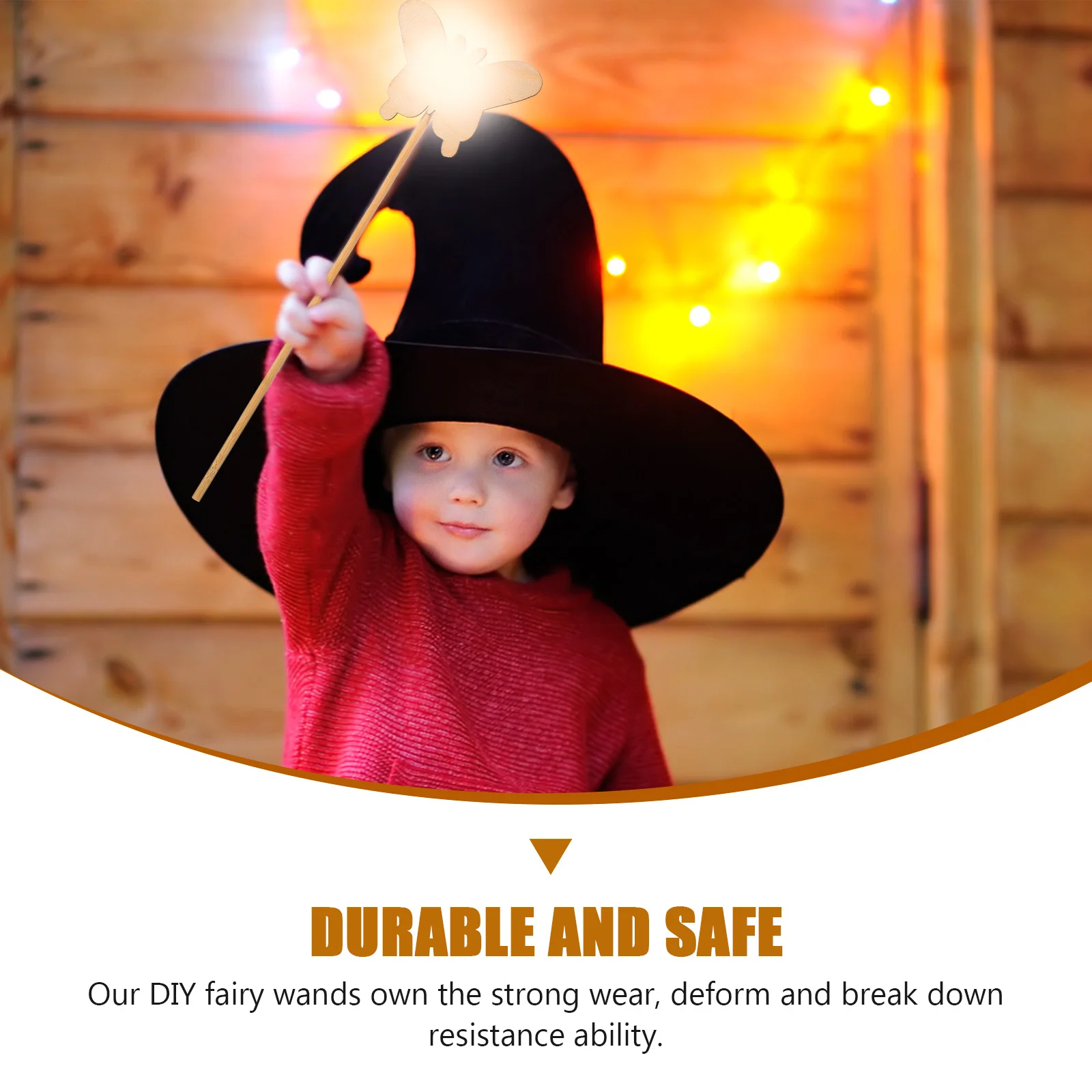 12 Stück Feenstäbe aus Holz zum Selbermachen, Basteln für Kinder, handgefertigt, bemalbar, blanko, Feenaufführung, leicht