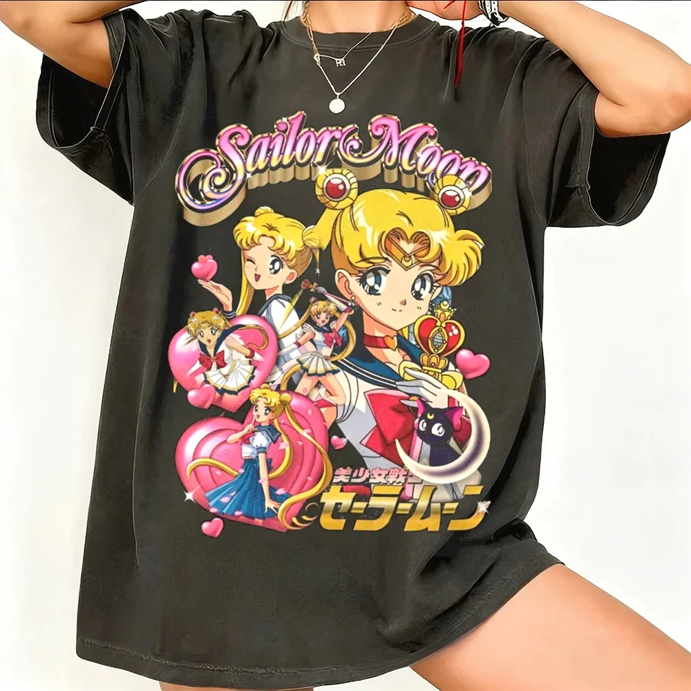 Women'S Shoes In The 90S - Maglietta con Grafica Anime Sailor Moon