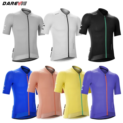 DAREVIE Maillot de ciclismo para hombre y mujer, camiseta transpirable de secado rápido con tecnología fresca, ropa de talla pequeña