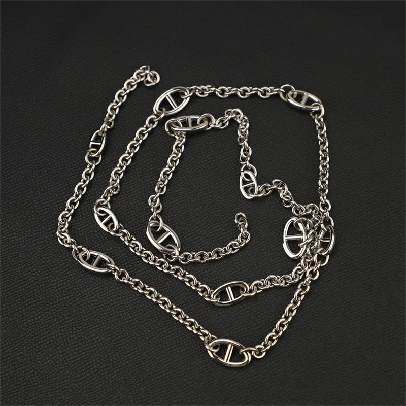 Farandole Long Necklace featured in Sterling Silver Or In Sterling Gold Color