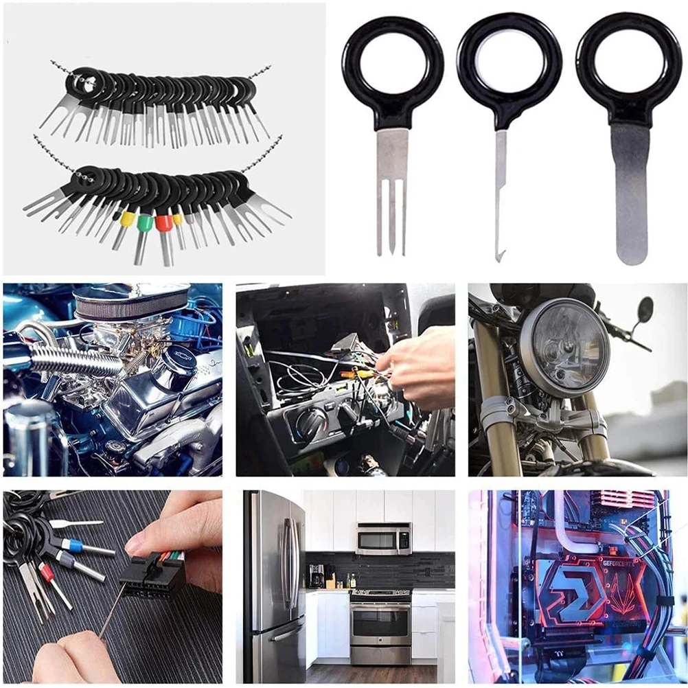 3/11/18/26/36/41/76/100pcs Car Terminal Removal Tool Puller Auto Set Motorist Kit Automotive Repair Tool Pin Extractor