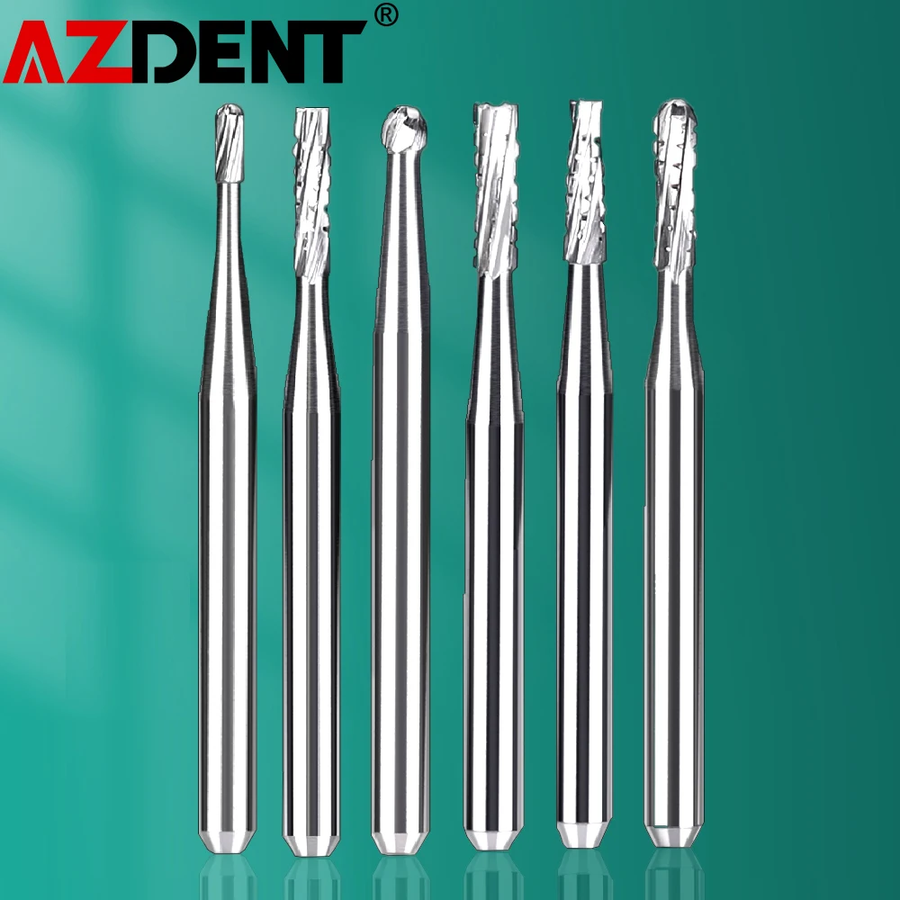 10pcs/Pack FG Dental Tungsten Carbide Bur Drill Round Type For High Speed Handpiece Dia.1.6mm