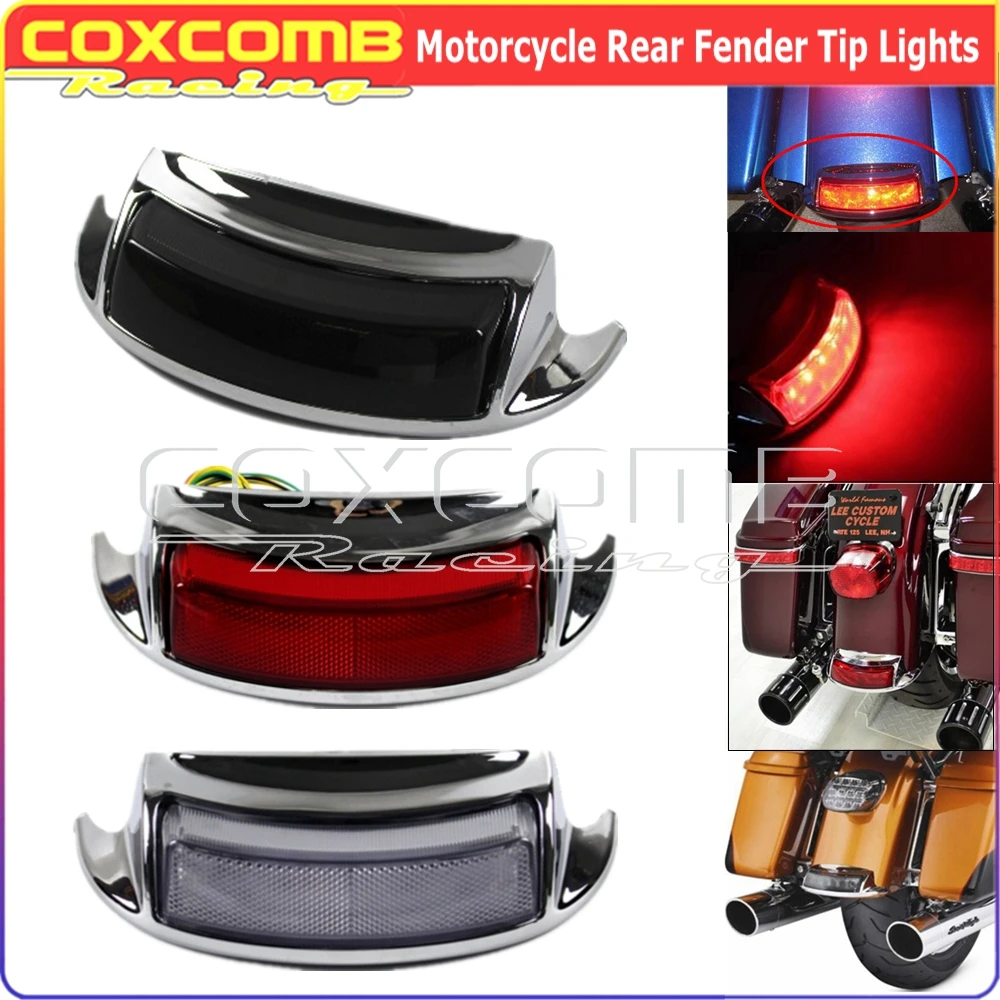 Motorcycle LED Tail Light Brake Lamp Rear Fender Tip Light For Harley Touring Road King FLHTC FLHTCU FLHTCUL FLHTK FLHTKL FLTRU